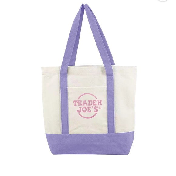 trader joe’s mini tote bag Handbags - Trader Joe’s Mini Tote Bags - Purple Set of 4